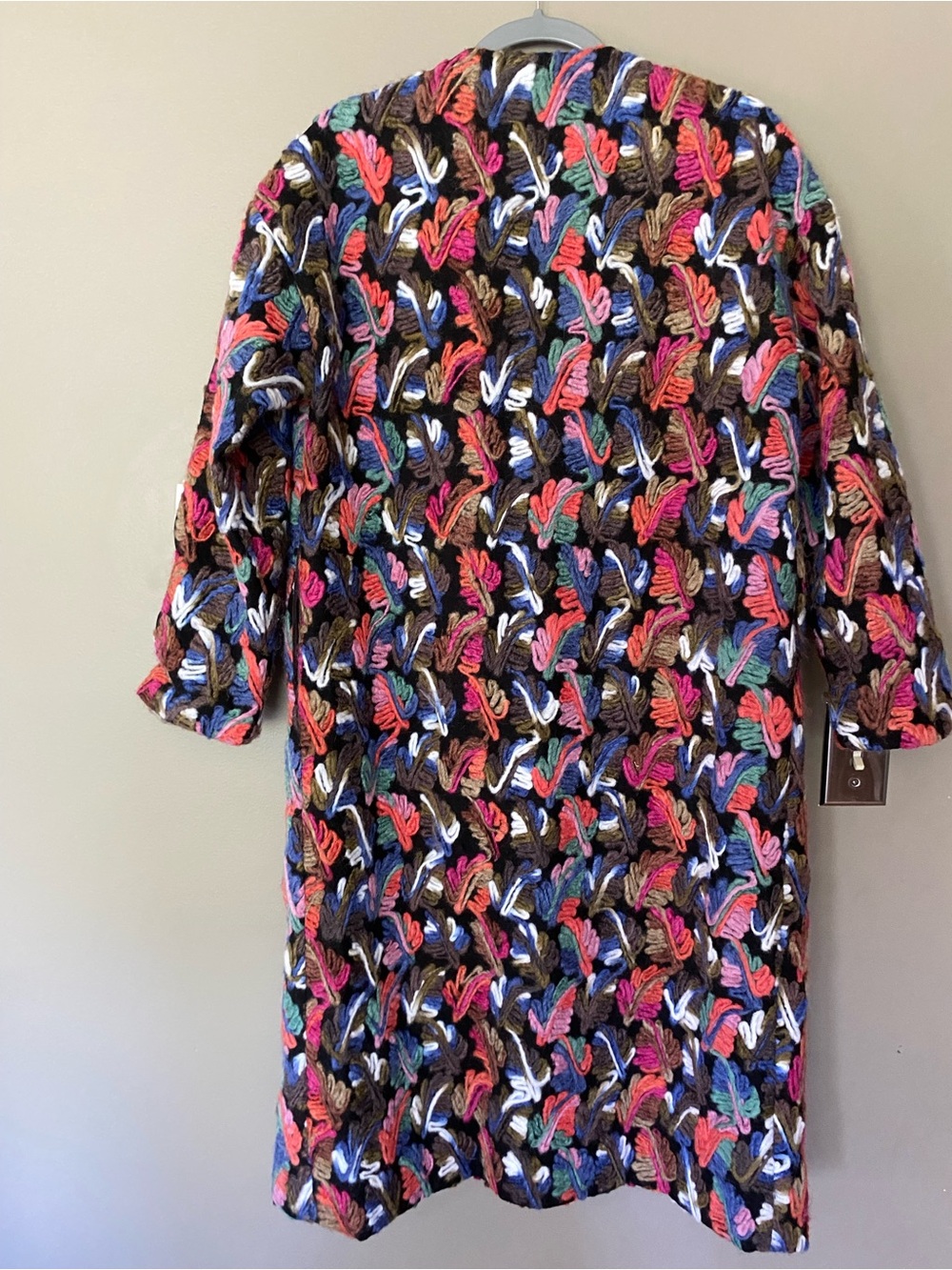 PIPER & SCOOT Multicolor Statement Embroidered Boho Statement Long Coat Size S - Picture 3 of 7